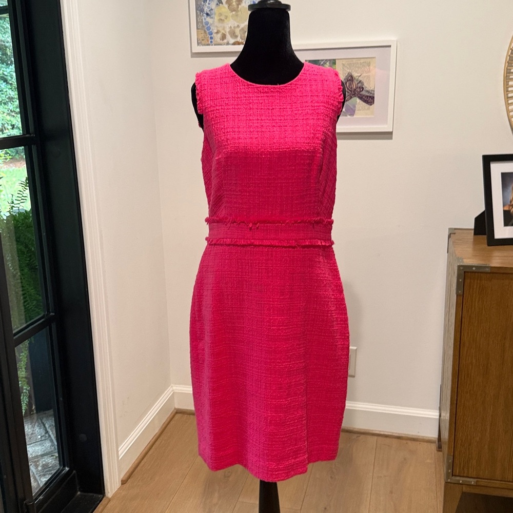 J. Crew Bright Pink Textured Garment